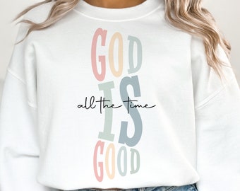 God Is Good All The Time PNG sublimation design download, png for Christian women, boho Christian png, bible verse png, Jesus sublimation