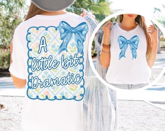 Lite dramatisk PNG, kokett rosett Clipart, Y2K Preppy Girl, Girly Sublimation Design, Trendig 2025 Digital Nedladdning