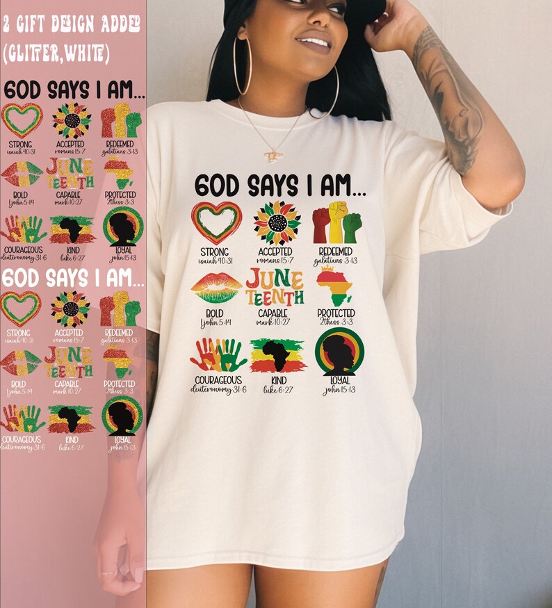 Christian Juneteenth Png, Juneteenth Png, God Says I Am Png, Juneteenth ...