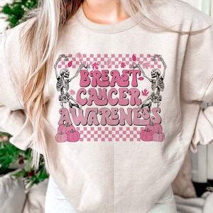 Breast Cancer Awareness Png, Dancing Skeleton png ,Cancer sublimation design, Cancer awareness png, Halloween png, Breast cancer png, fall