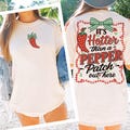 Summer Png, Preppy, It's Hotter Thank a Pepper Patch PNG, Funny T-Shirt Design, Coquette Bow, Southern Png, Summer, Png, Digital Download