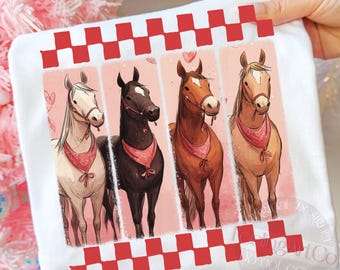 Caballos de San Valentín PNG Diseño de vaquera occidental, Amor Png, Día de San Valentín Png, Amante de los caballos Png, XOXO Png, San Valentín de moda