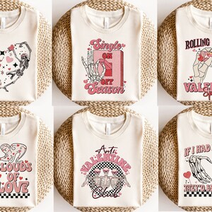 Retro Valentine Skeleton PNG Bundle, Valentines Sublimation Bundle ...