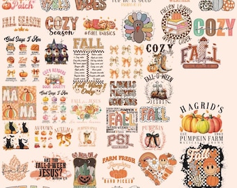 Mega Fall Bundle png, Retro Fall Bundle png, Thanksgiving png, Pumpkin png, Png bundle, Fall Sublimation designs, Fall Bundle png