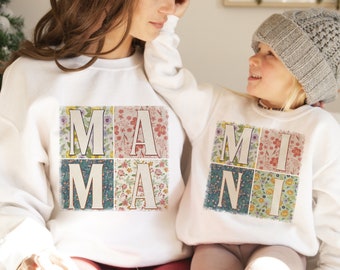 Mama and Mini Retro Boho png, Mama png designs, Mini png, Kids sublimation, Mama and mini boho png, Mother's day gift, Mom life, png files