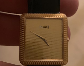 Vintage Piaget Protocole 18K Yellow Gold Manual Wind Watch, Ref 91546, Swiss Dress Watch with Box