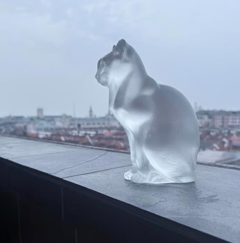 Lalique Cat - Etsy