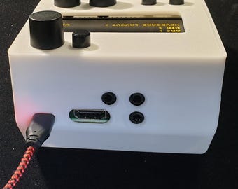 Complete Monome NORNS Shield Classic - White 3D Printed Case