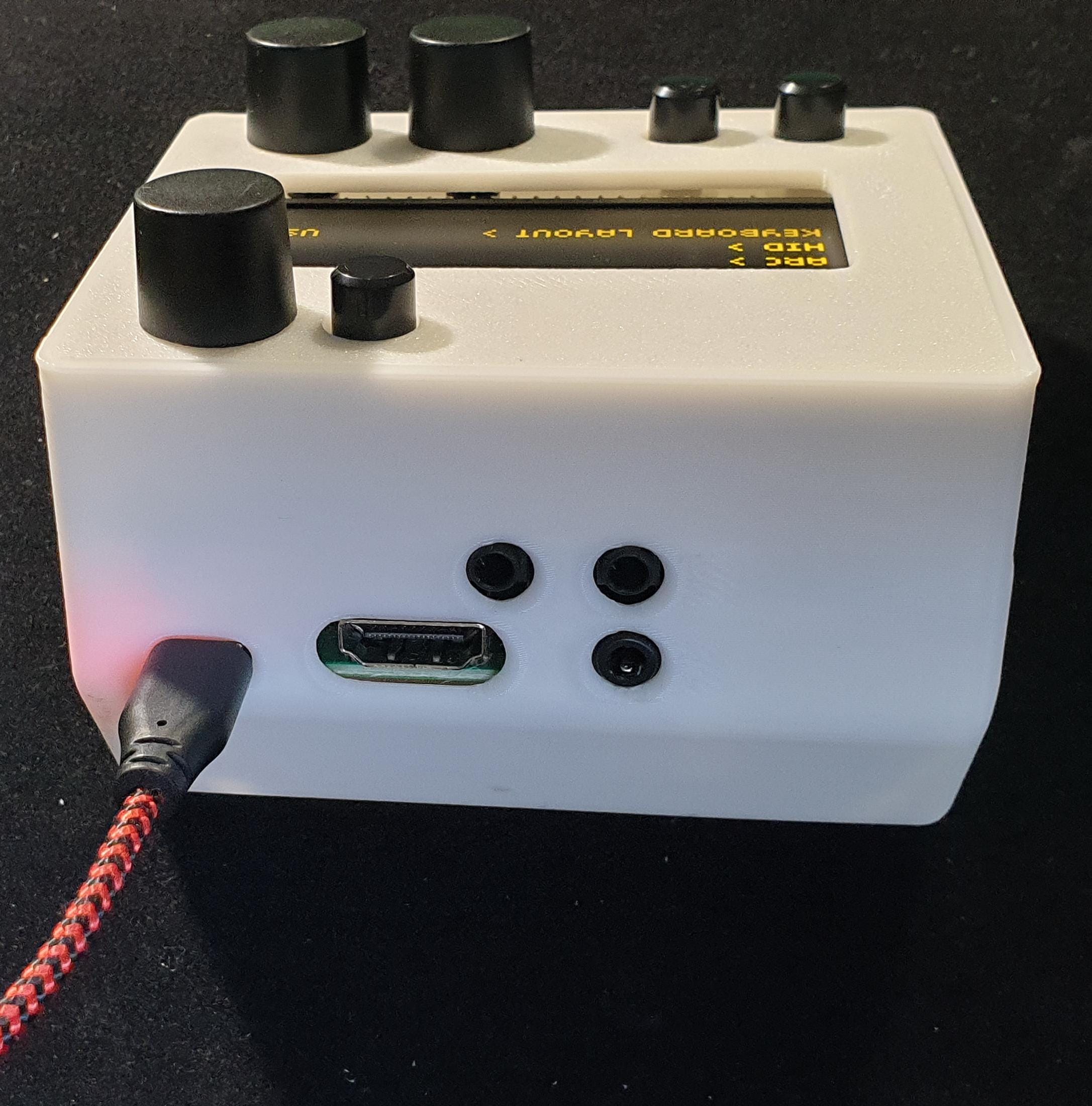 Complete Monome NORNS Shield Classic - White 3D Printed Case