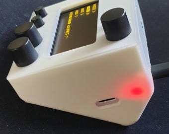monome Norns Shield クリアイエロー Complete Monome NORNS Shield Classic - White 3D Printed Case