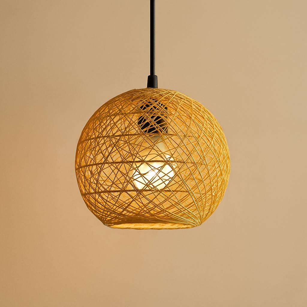 3er Set Mini-Rattan-Lampenschirme Mit Clip - Empire/Fassform, 12 Cm, Für Tisch- & Stehlampen