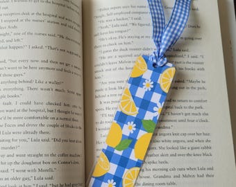 Fruit-Themed Handmade Bookmarks – Laminated Fruit Bookmark Designs – Summer Reading Gift for Book Lovers – One-sided