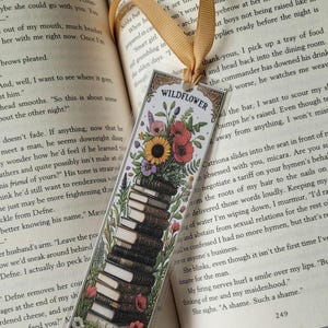 Floral Bookmarks – Vintage Botanical Bookmark, Laminated Bookmarks,  Wildflower & Sunflower Bookish Gifts