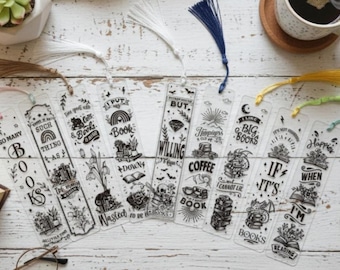 Acrylic Bookmarks: Funny Book Lover Gift, Book Accessories, Gifts for her