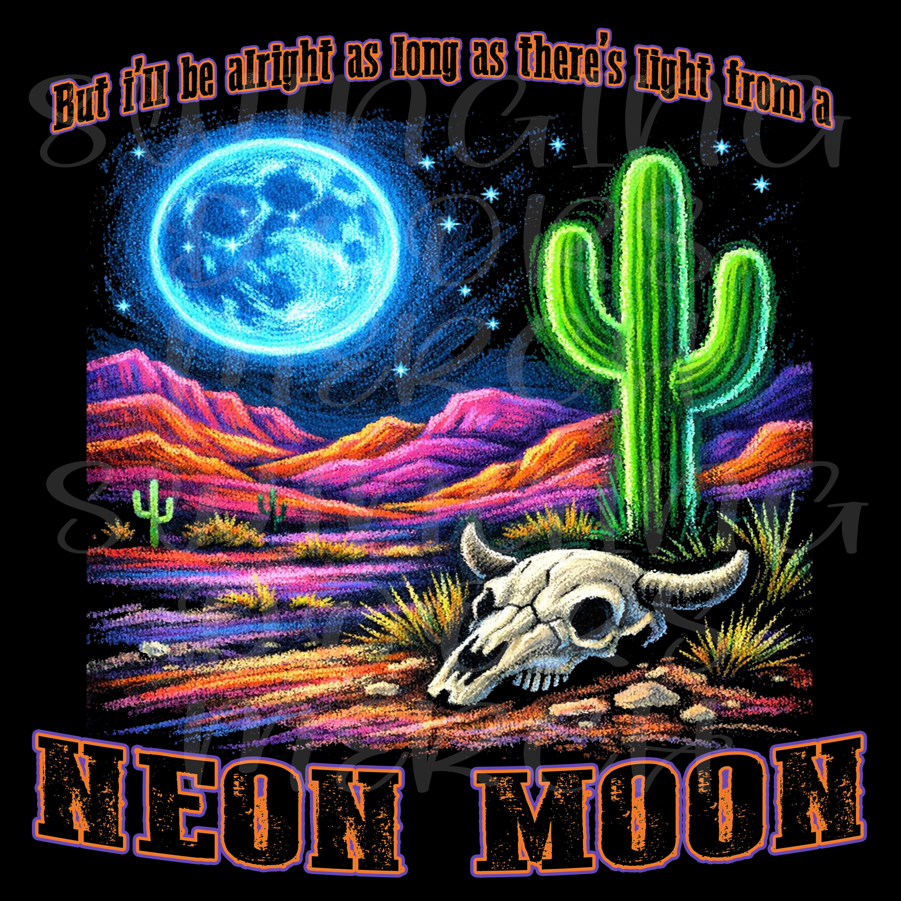 Neon Moon Country Music Tee - Etsy
