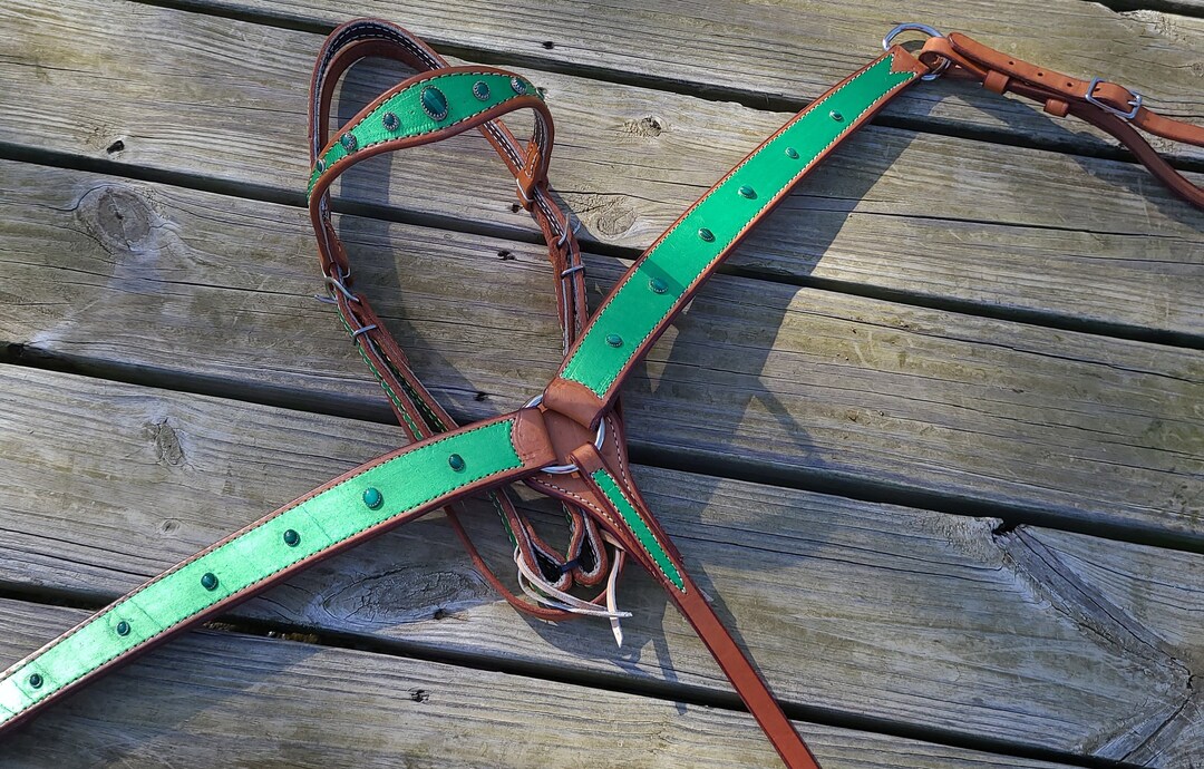 Green Malachite Tack Set - Etsy