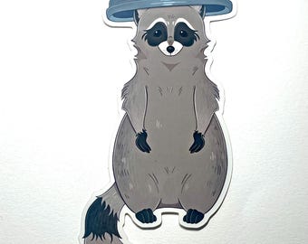 Trash Panda Raccoon Sticker | Glossy Vinyl, Water-Resistant