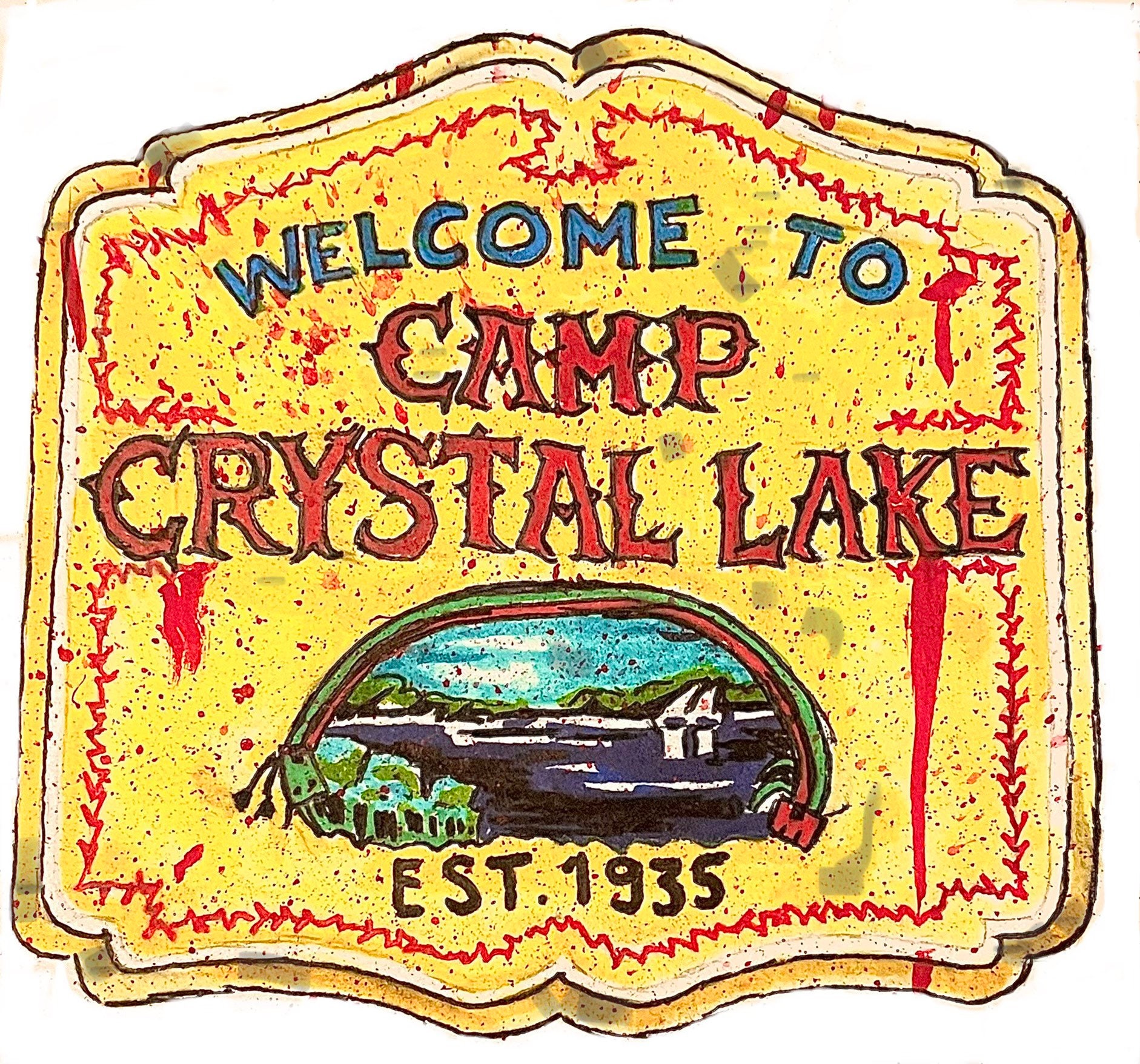 Camp Crystal Lake Sticker - Etsy