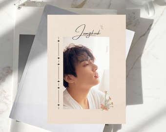Digital Download, Minimalistic, BTS Poster, Jungkook Poster, Printable, A5 size, Instant Download, Jungkook BTS Poster, PDF