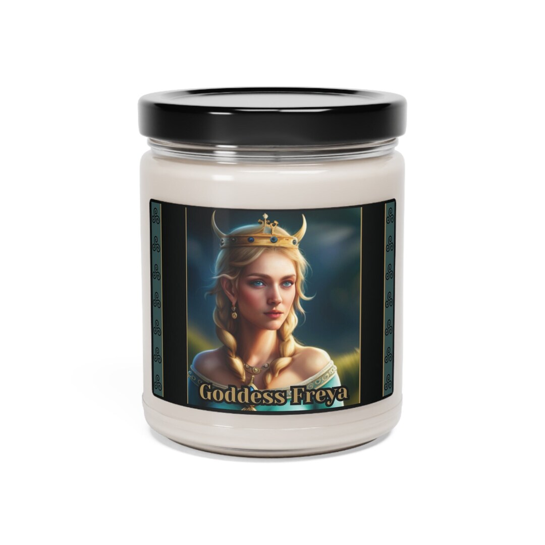 Goddess Freya Candle, Goddess Gifts, Transformation Candle, Freya Alter Decor, Norse Mythology
