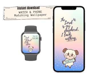 Shepherd Apple watch wallpaper, Christian phone wallpaper, bible verse wallpaper, cute, aesthetic