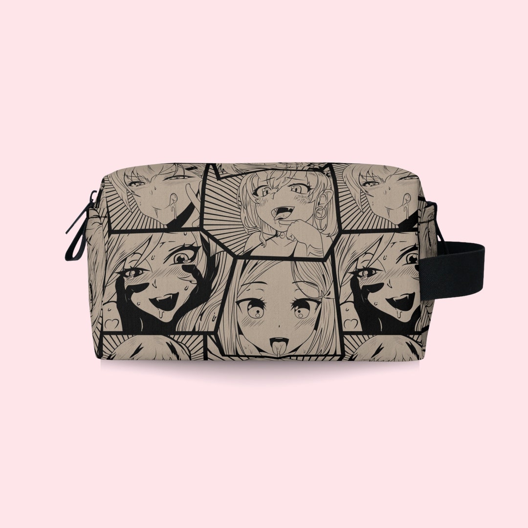 Anime Toiletry Bag Cute Anime Girl Zipper Bag Hentai Accessory Bag Cute