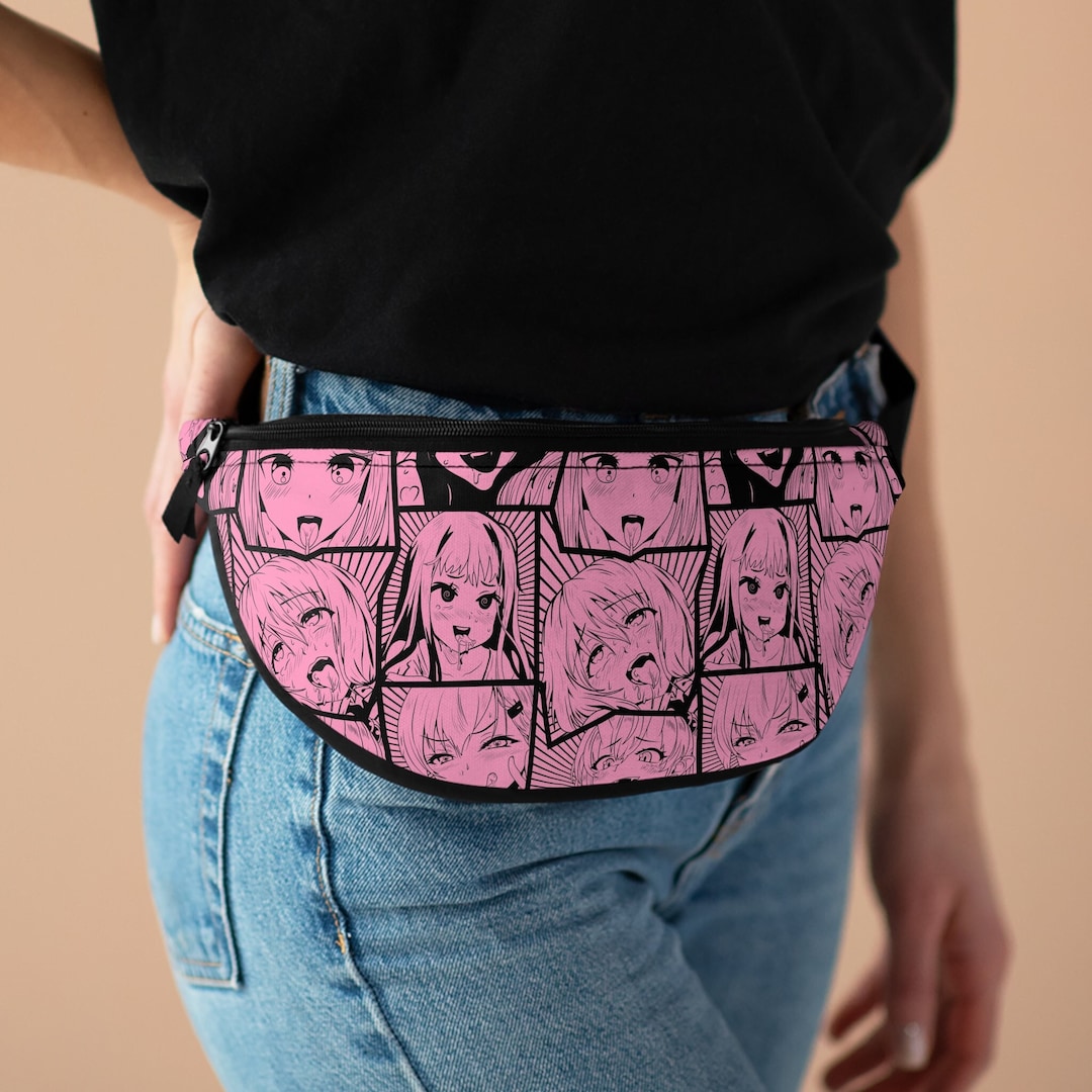 Anime Fanny Pack Cute Anime Girl Bum Bag Hentai Cute Anime Girl Hip Bag Festival Bag Nerdy