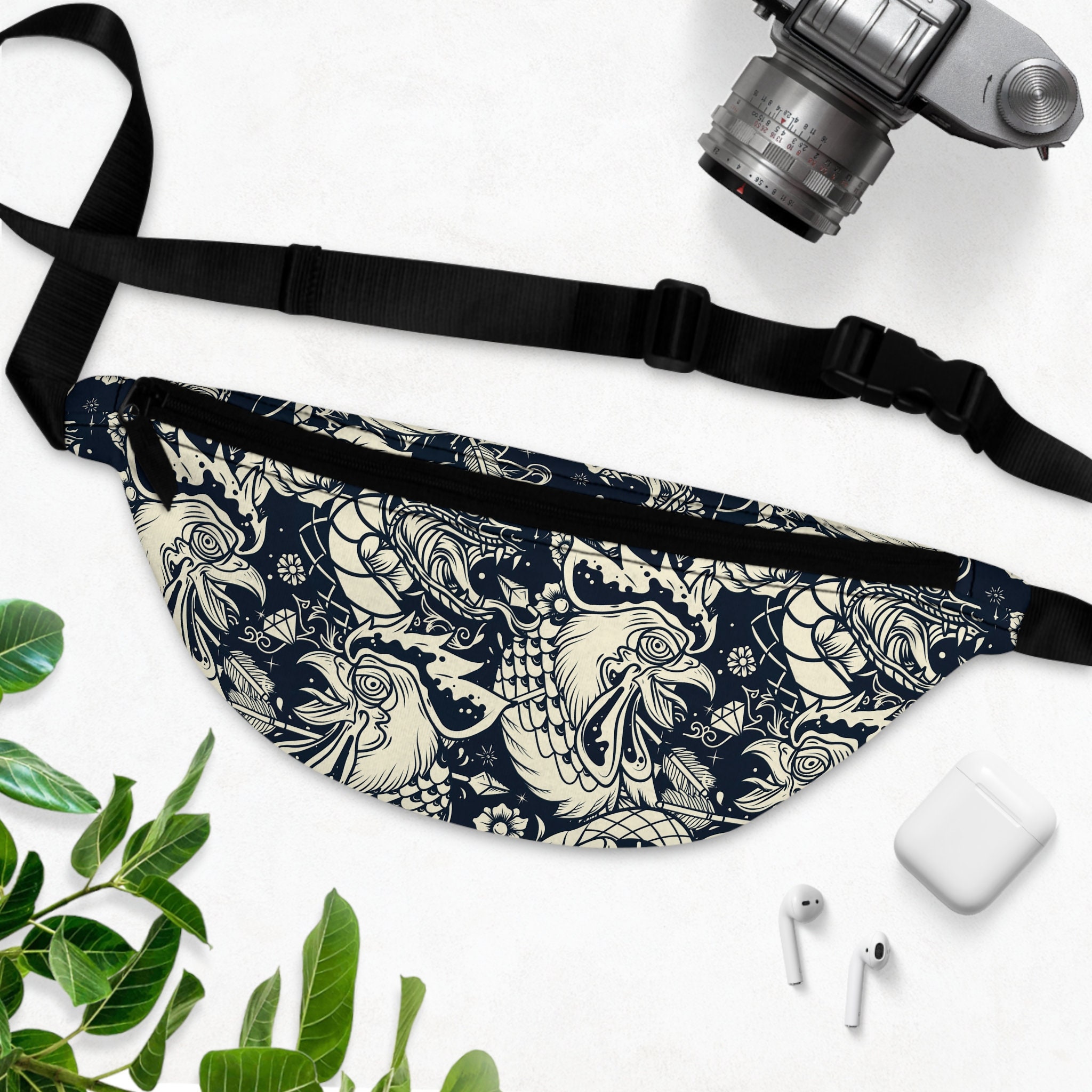 Patterned bum shop bag