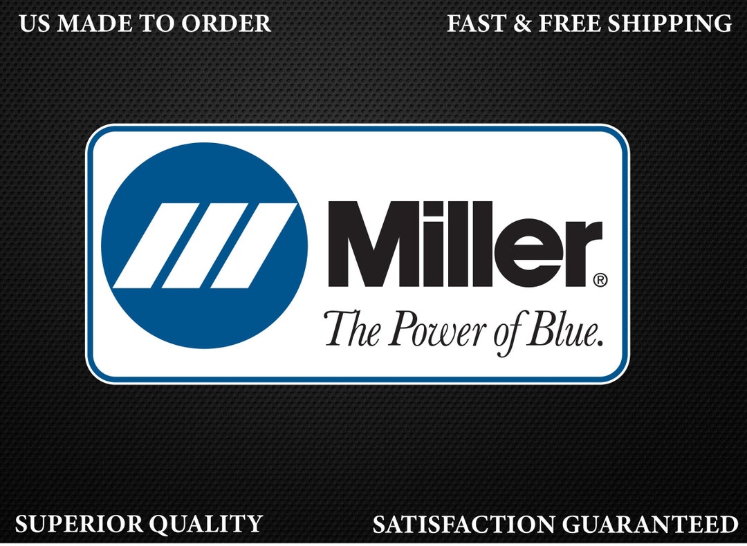MILLER ELECTRIC Logo Vinyl Decal Sticker Usa Made Truck Car Etsy