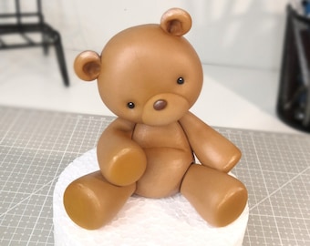 Fondant Bear Cake Topper Video Tutorial - Step-by-Step Video