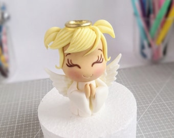 video tutorial fondant caketopper sweet angel , видео урок декор на торт милый ангелочек из мастики
