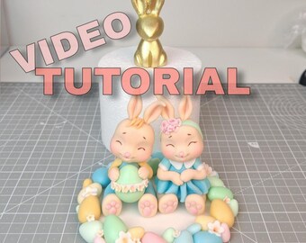 Easter Fondant Bunny Caketopper Video Tutorial