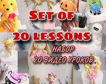 Big Set of 20 tutorials of sugar paste sculpting - fondant tutorials - low price for not long time - great chance exactly now