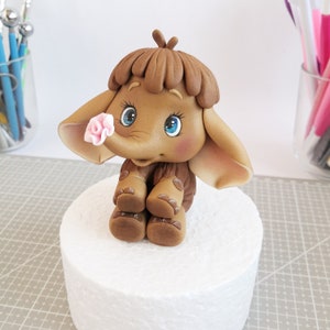 video lesson fondant caketopper baby mammoth , видео урок декор на торт малыш мамонтенок