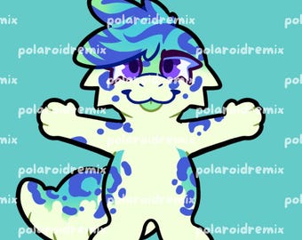 Vibrant Gecko Furry Character Adopt