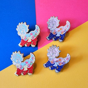 Gumball Triceratops Enamel Pin - Remix Makes Pins #005