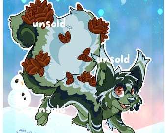 Evergreen Squirrel Furry Character Adopt