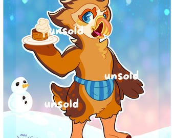 Toffee Pudding Puffin Furry Character Adopt