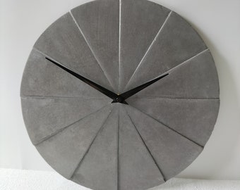 Stylish Charcoal Modern Wall Clock, Designer Home Decor, Elegant Design, Christmas gift for the home, Silent Mechanism