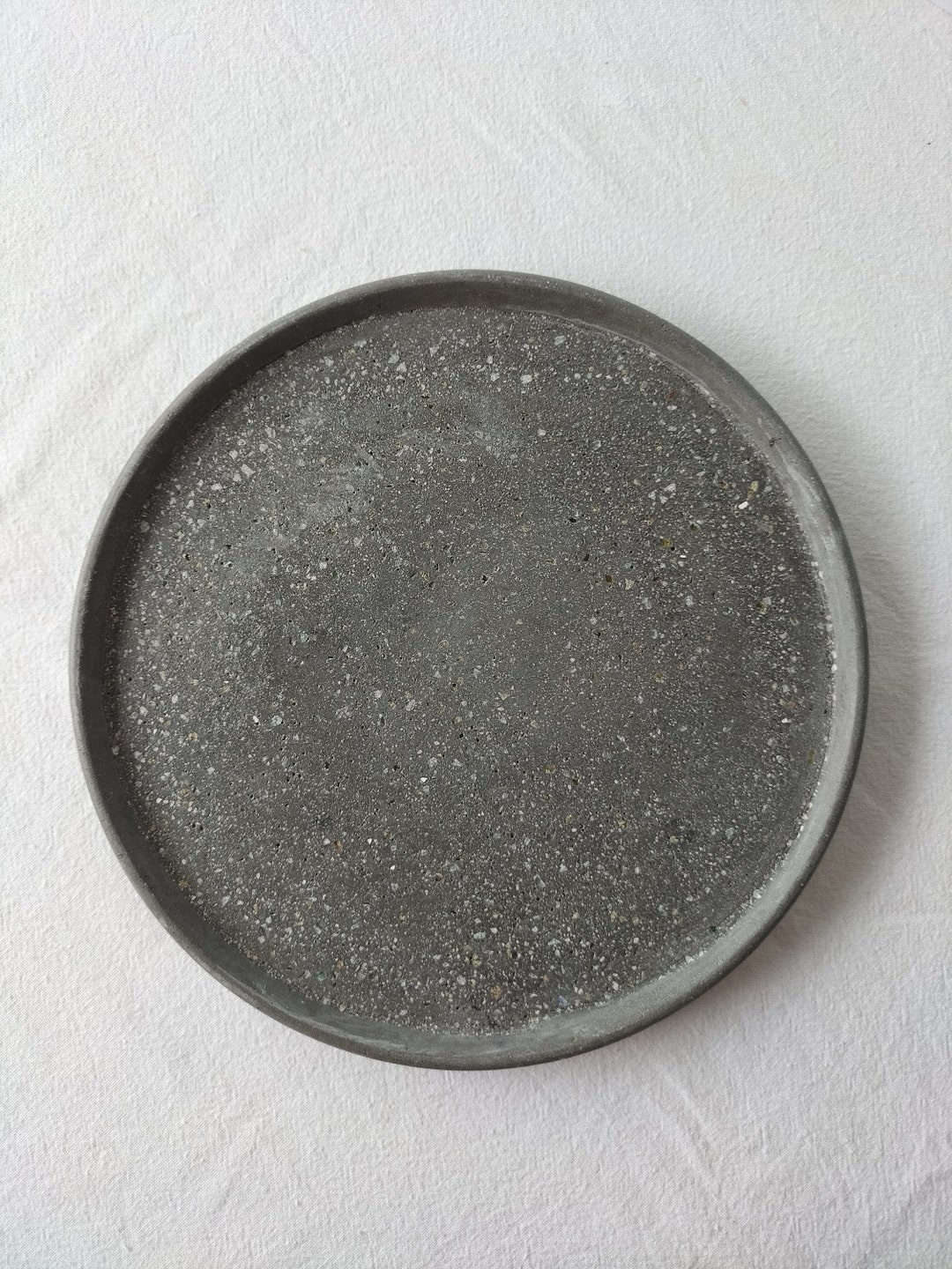 Large Black Decorative Plate Crushed Glass Terrazzo Etsy Australia