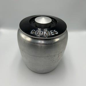 Kromex Aluminum Cookie Jar - Etsy