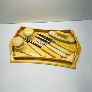 Brosse Vintage Pyralin Avec étui D’origine – Très Bon état