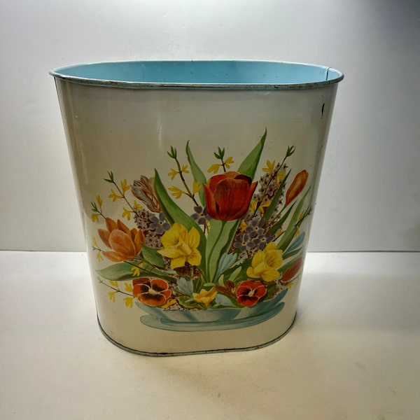 Antique Trash Can Etsy