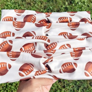 Football DBP Twist Headbands, Sports Hair Accessories, Seamless Hair Turbans