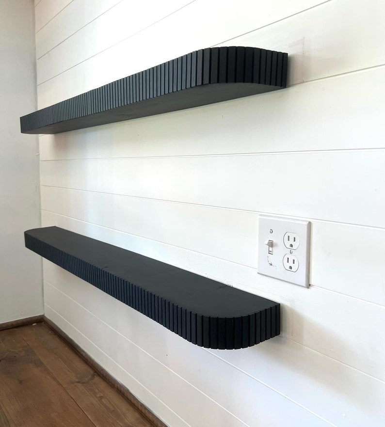 Floating Shelves Modern Farmhouse Boho Shelves Wooden Etsy