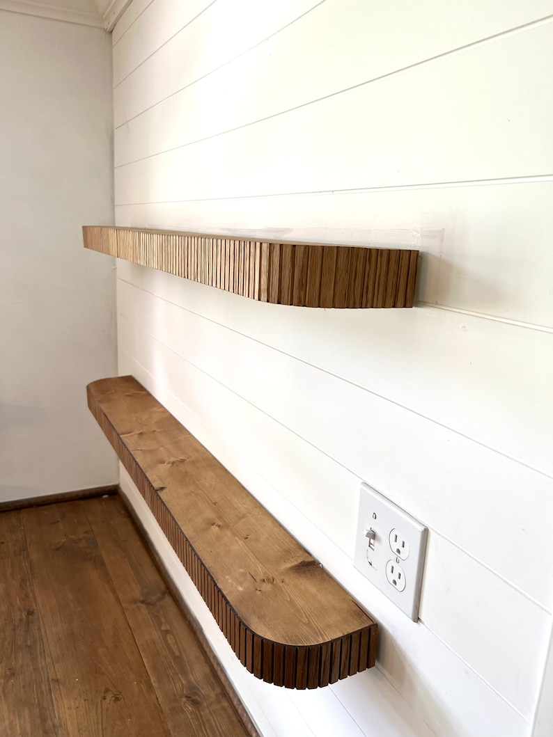 Floating Shelves Modern Farmhouse Boho Shelves Wooden Etsy