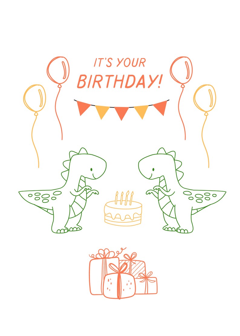 Kids Birthday Card Pack Blank Inside Pack of Birthday Cards - Etsy