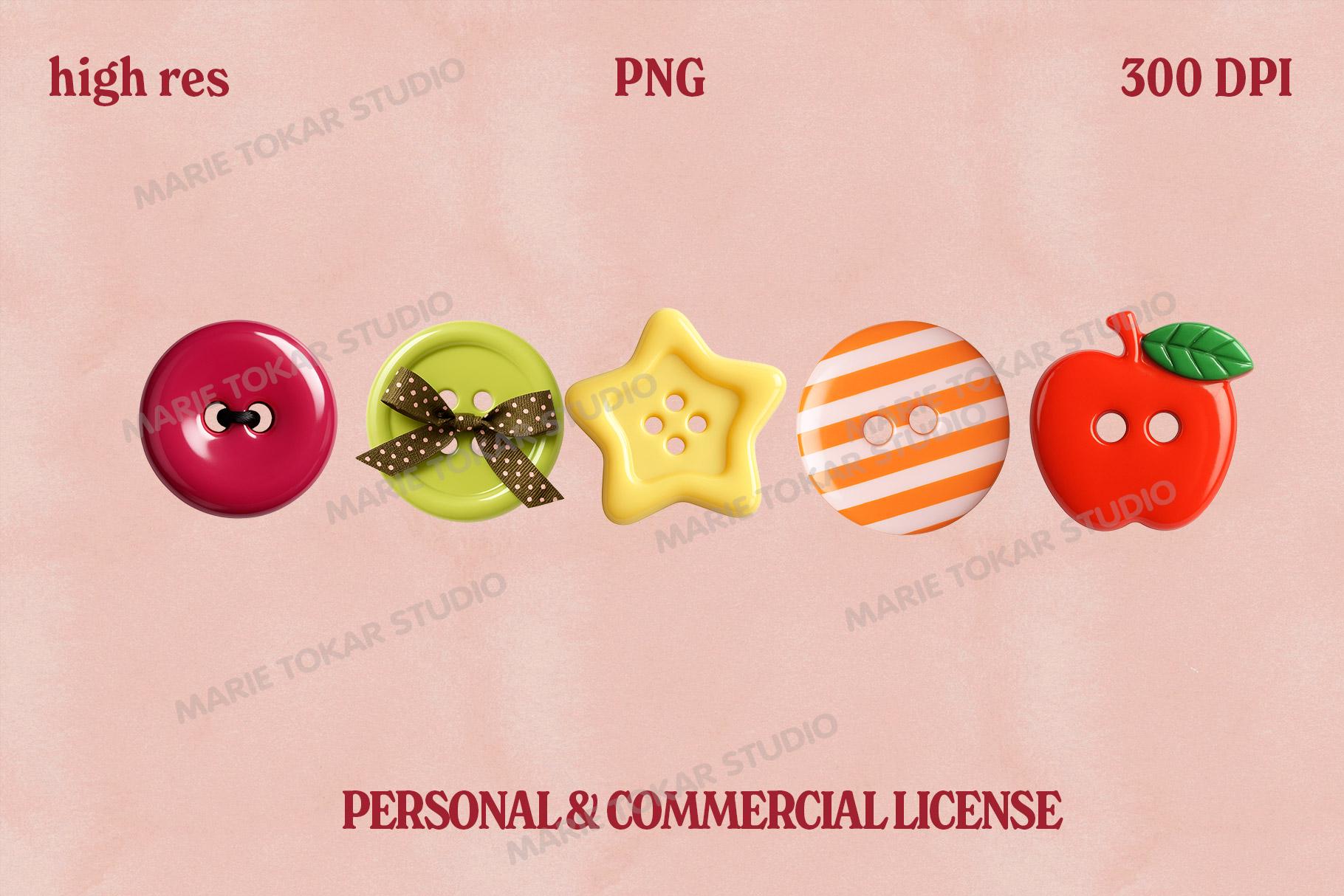 10 Fun Button Clipart Pngs โ Whimsical Sewing Buttons for DIY Crafts ...
