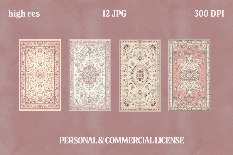Classic Rug Pattern Background Coquette Persian Rug Backgrounds, Vintage Floral Carpet Patterns ...