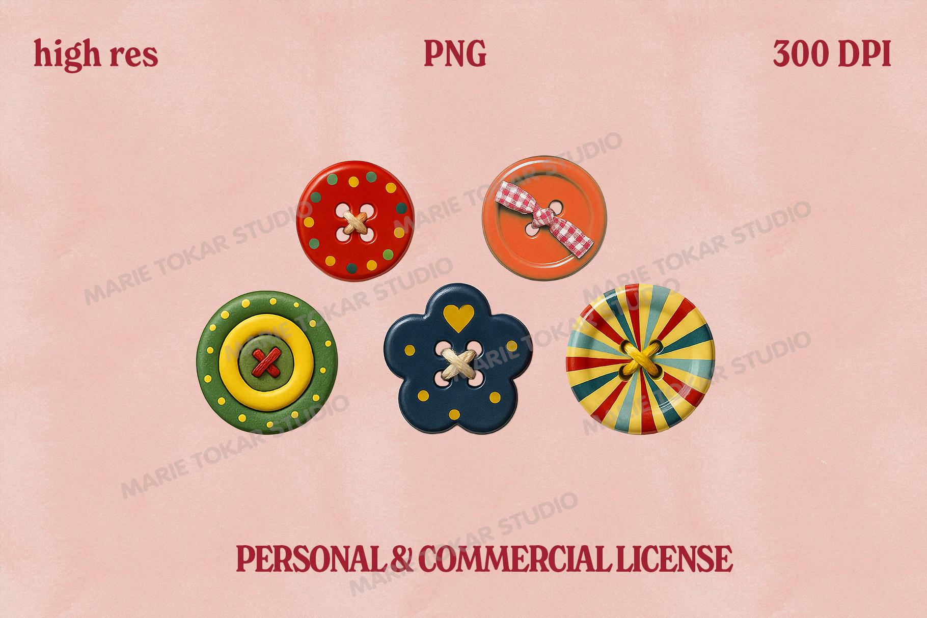 15 Fun Button Clipart Pngs – Whimsical Sewing Buttons for DIY Crafts ...